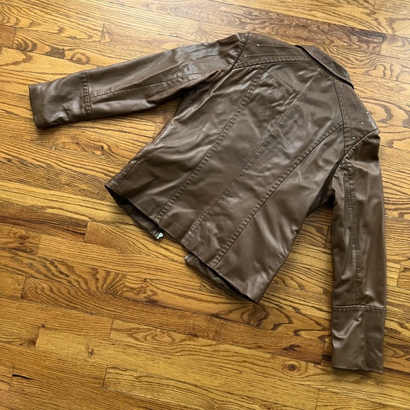 Gorgeous Hide Society brown leather coat! Never used! - Picture 3 of 6